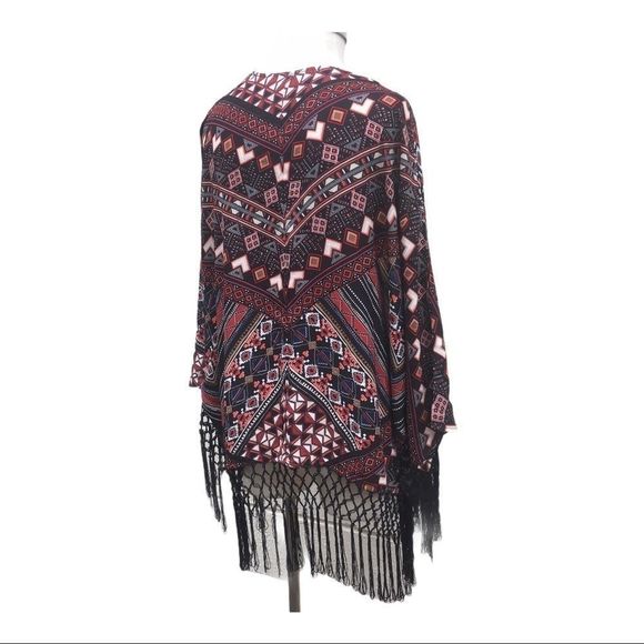 NWT Harper & Liv Marrakech Fringe Kimono. - Picture 2 of 12